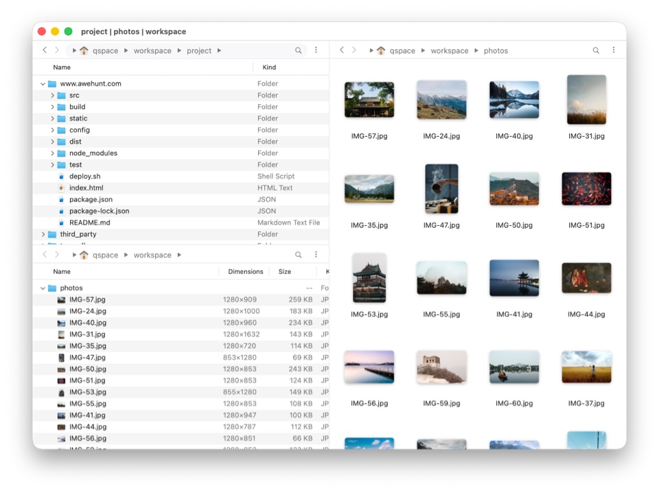 一个窗口、12种布局,灵活切换